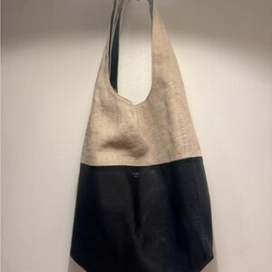 Celine Black and Tan Tote Bag